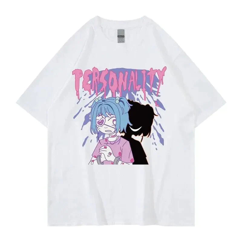 Tee shirt Personality Anime 100% Coton