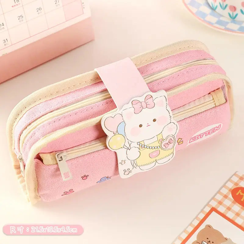 Trousse crayons Kawaii pour filles