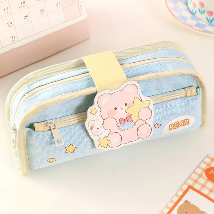 Trousse crayons Kawaii pour filles