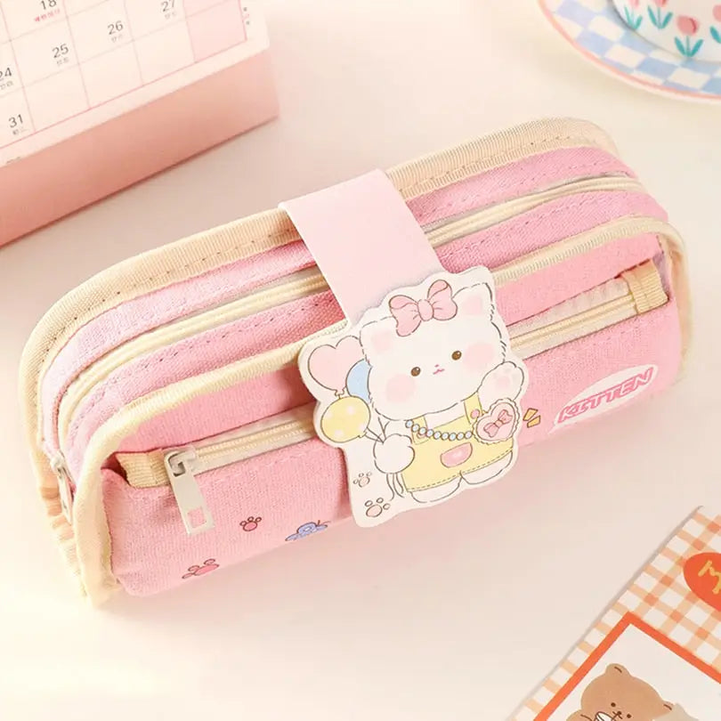 Trousse crayons Kawaii pour filles