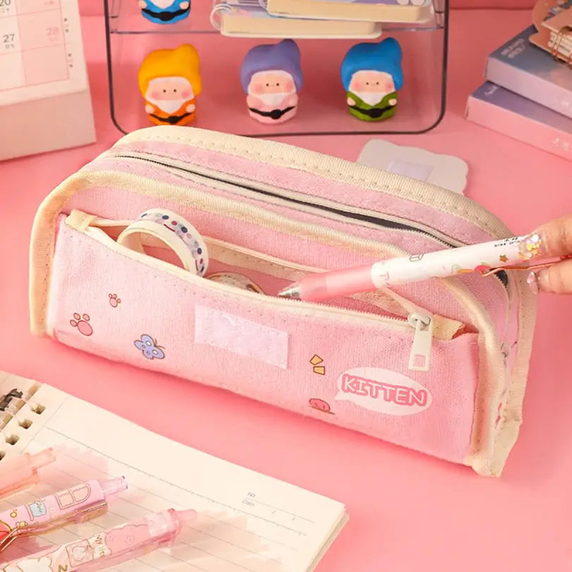Trousse crayons Kawaii pour filles