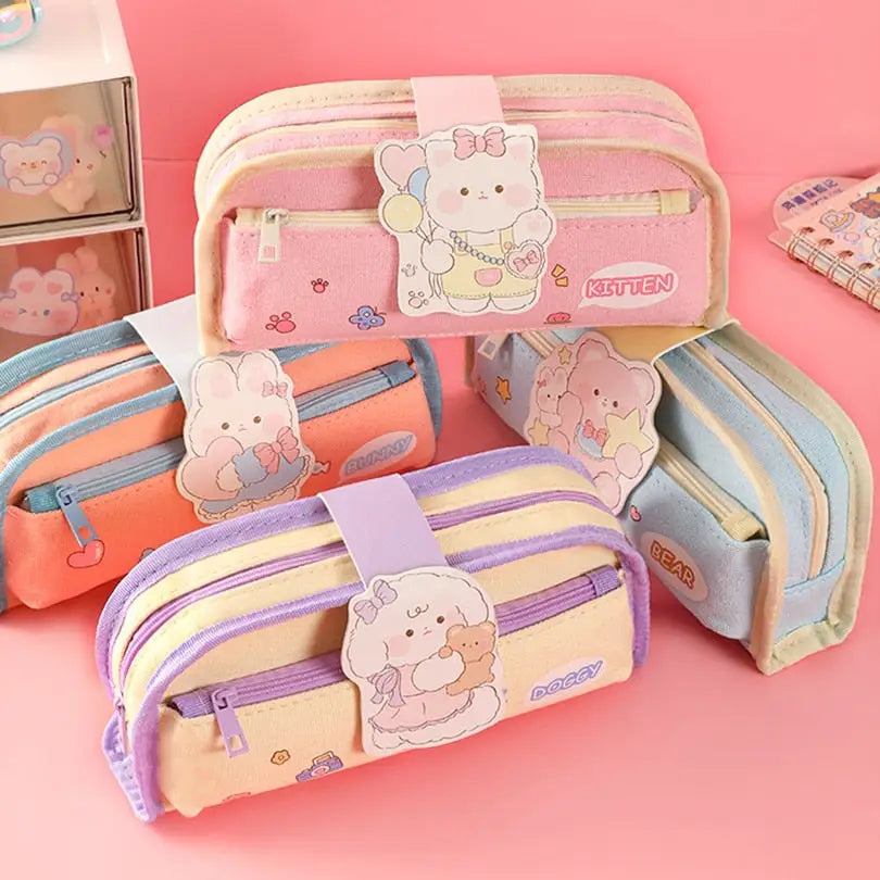 Trousse crayons Kawaii pour filles