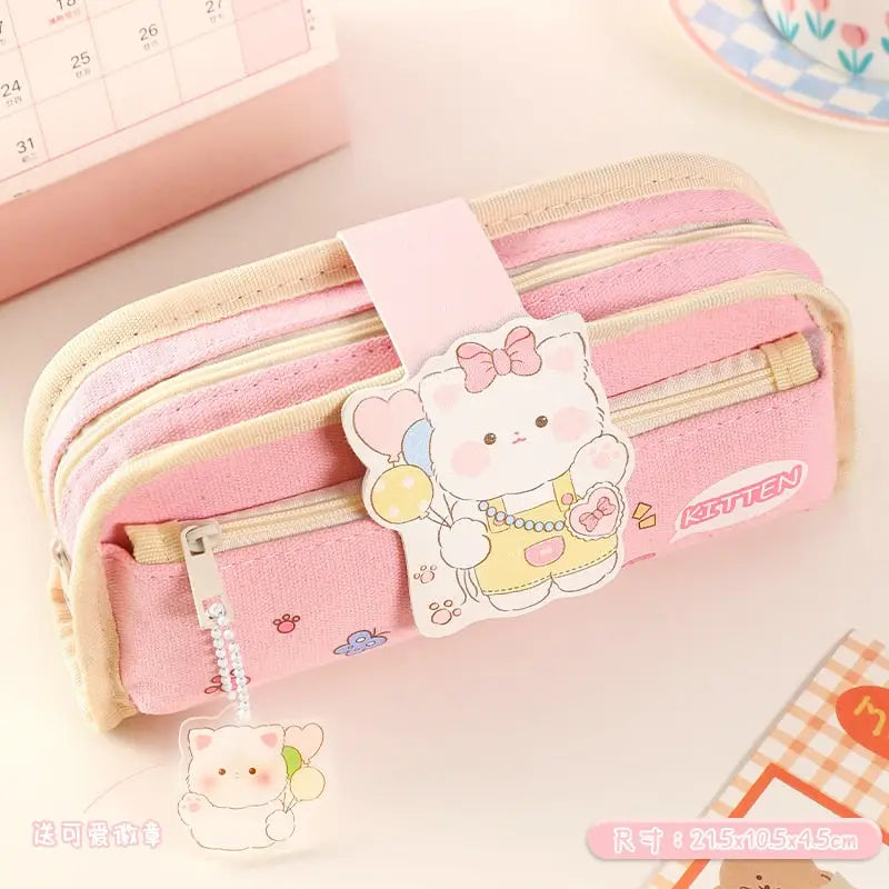 Trousse crayons Kawaii pour filles