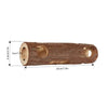 Tunnel en bois naturel pour hamster
