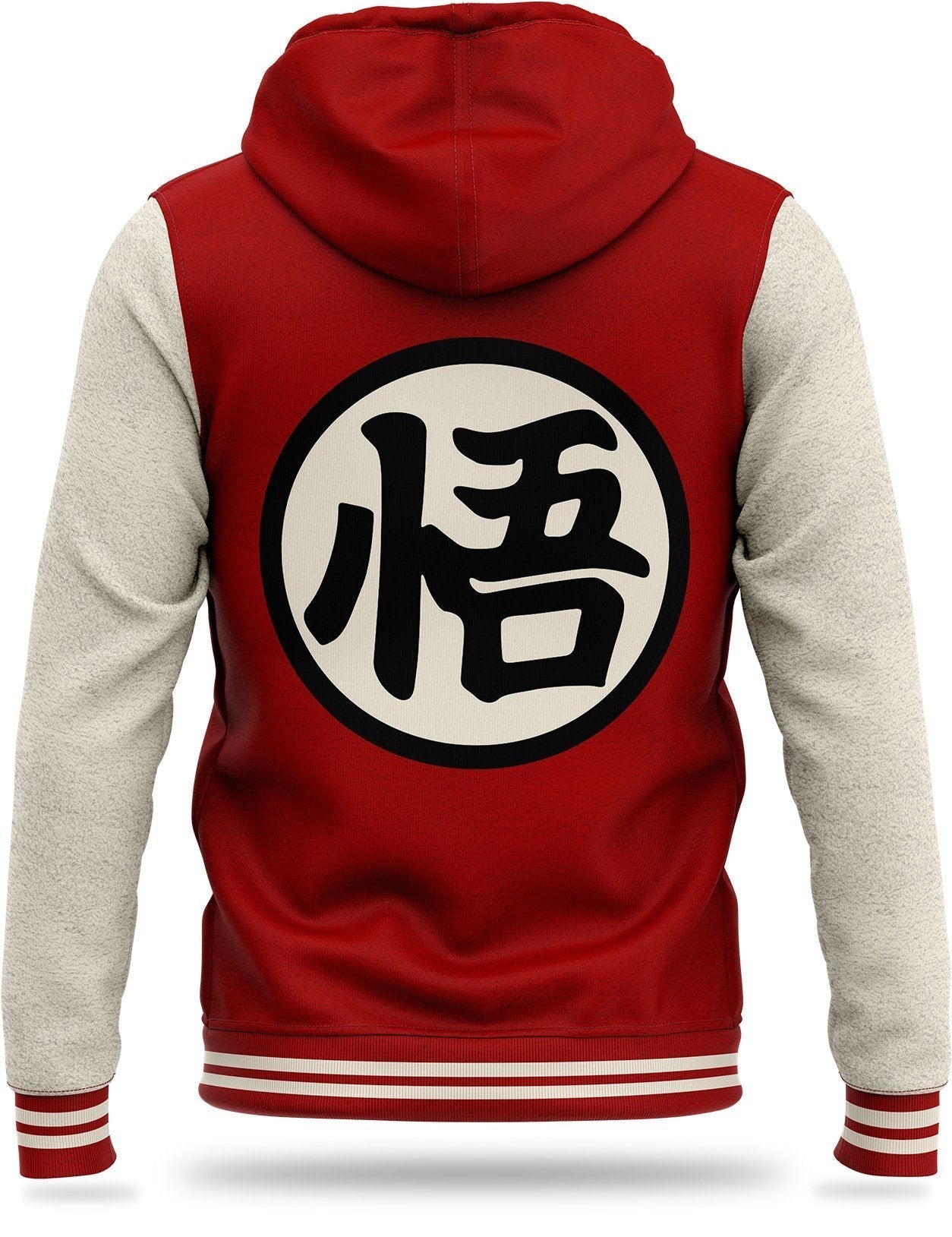Veste DBZ Molletonnée Kanji "Go" (Rouge)