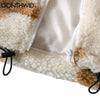 Vestes capuche Peluche Polaire