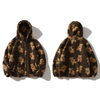 Vestes capuche Peluche Polaire